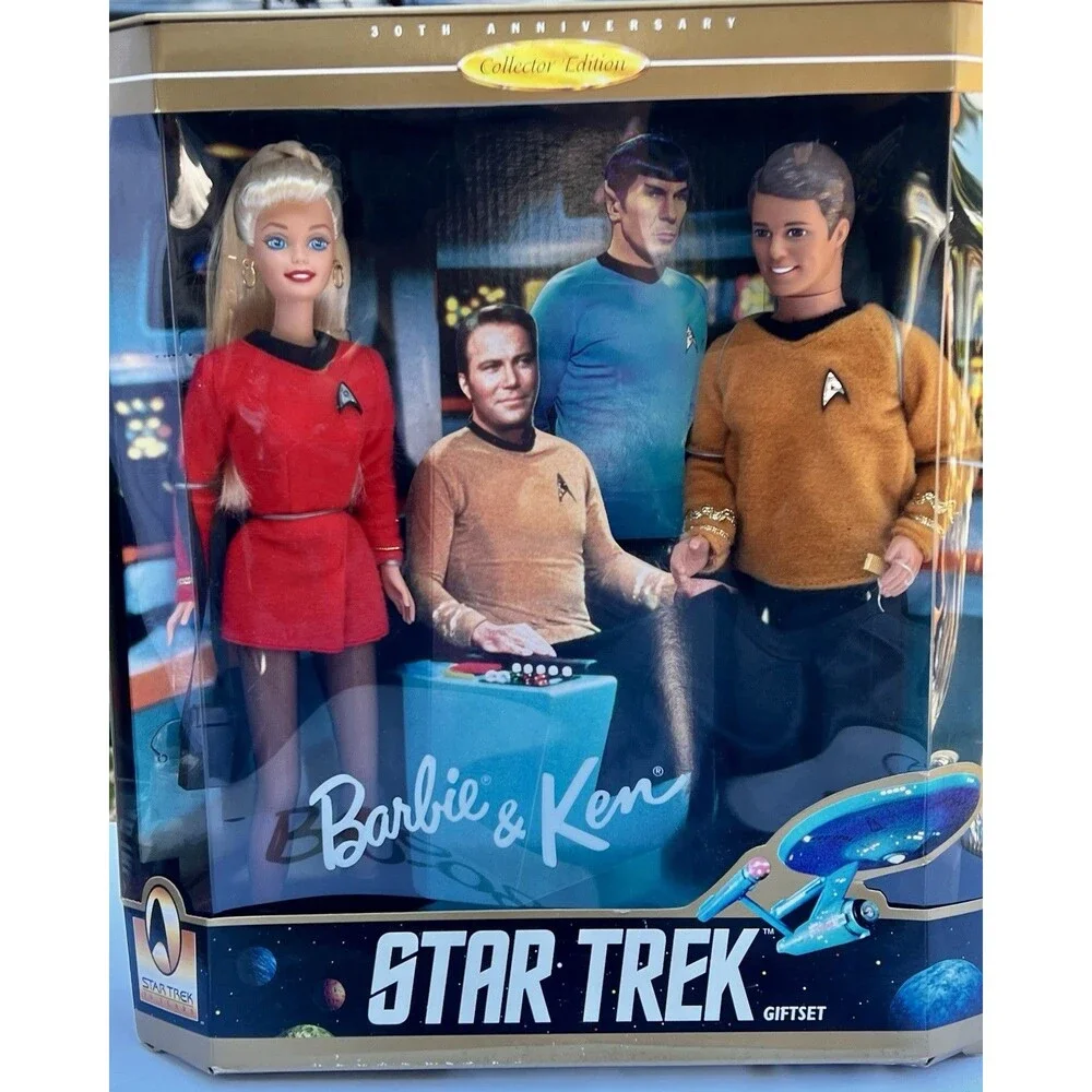 VTG 1996  Star Trek Barbie & Ken 30th Anniversary collector Editions Doll Set